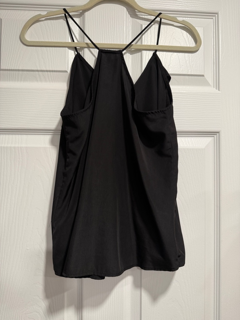 New York & Company Black Ruffle-Front V-Neck Camisole - Picture 4 of 4